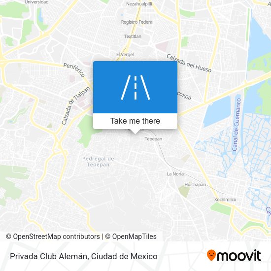 Mapa de Privada Club Alemán