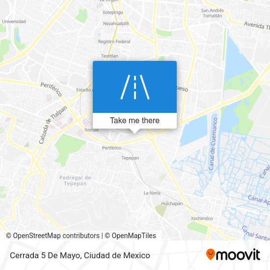 Mapa de Cerrada 5 De Mayo