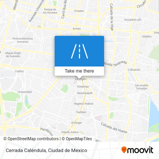 Mapa de Cerrada Caléndula