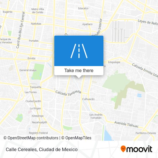 Calle Cereales map