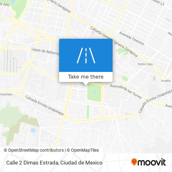 Calle 2 Dimas Estrada map