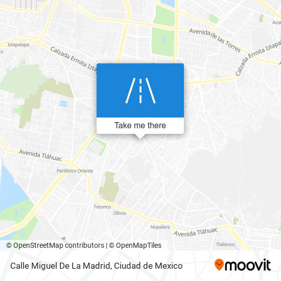 Mapa de Calle Miguel De La Madrid