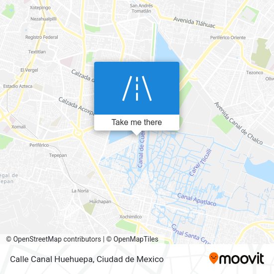Mapa de Calle Canal Huehuepa