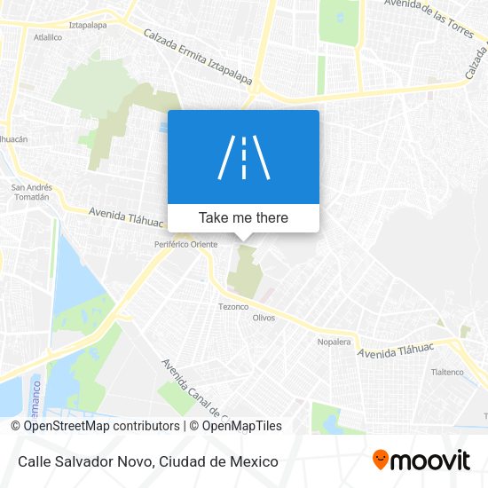 Mapa de Calle Salvador Novo