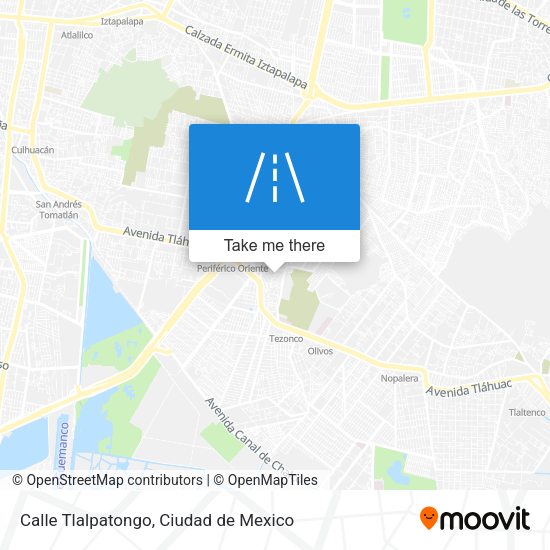 Mapa de Calle Tlalpatongo