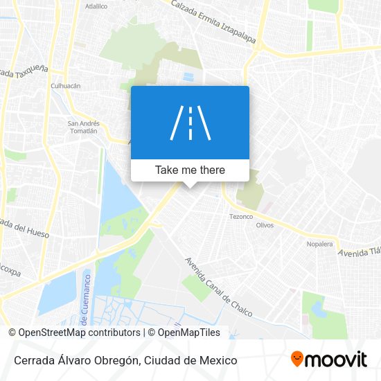 Mapa de Cerrada Álvaro Obregón