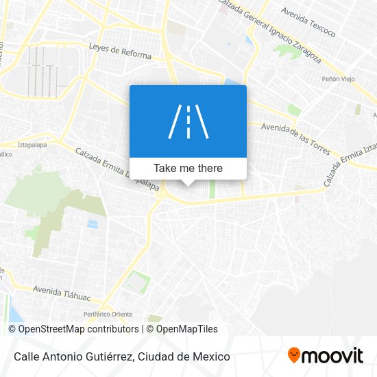 Mapa de Calle Antonio Gutiérrez