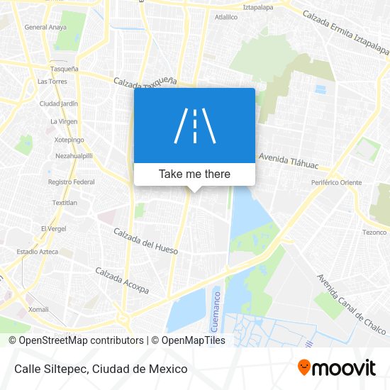Calle Siltepec map