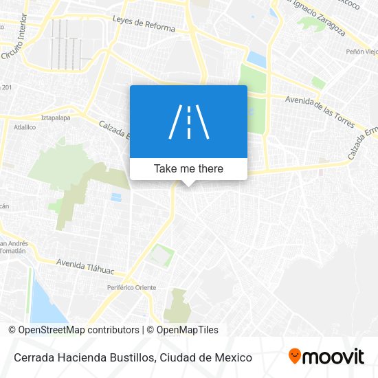Mapa de Cerrada Hacienda Bustillos