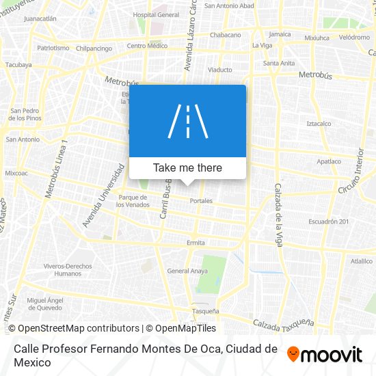 Mapa de Calle Profesor Fernando Montes De Oca