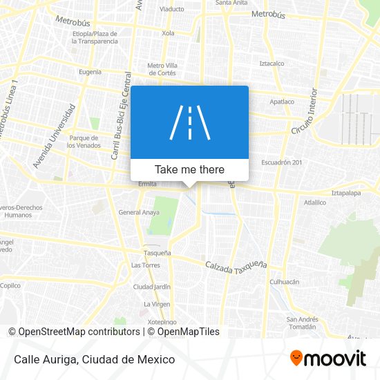 Mapa de Calle Auriga