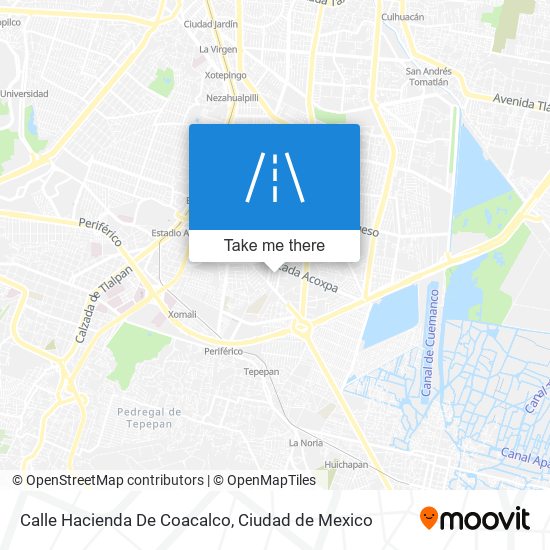 Mapa de Calle Hacienda De Coacalco