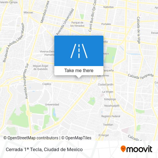 Cerrada 1ª Tecla map