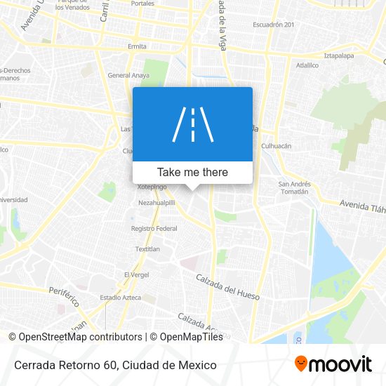 Mapa de Cerrada Retorno 60