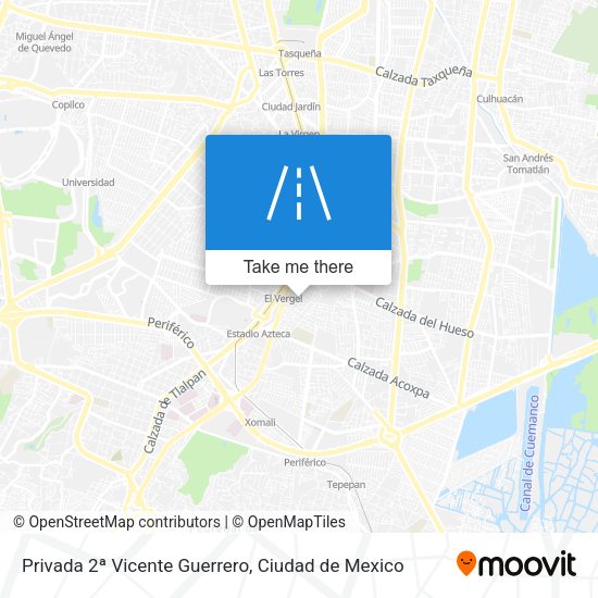 Privada 2ª Vicente Guerrero map