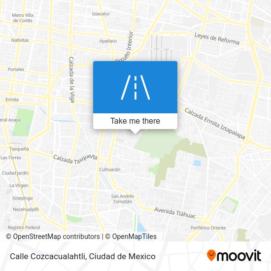 Calle Cozcacualahtli map