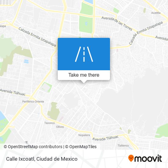 Mapa de Calle Ixcoatl