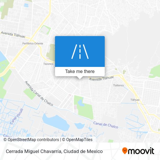 Cerrada Miguel Chavarría map