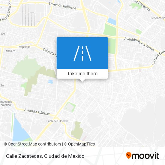 Calle Zacatecas map