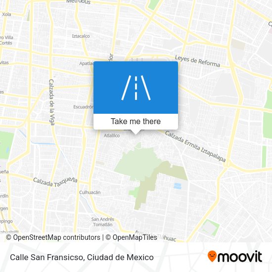 Calle San Fransicso map