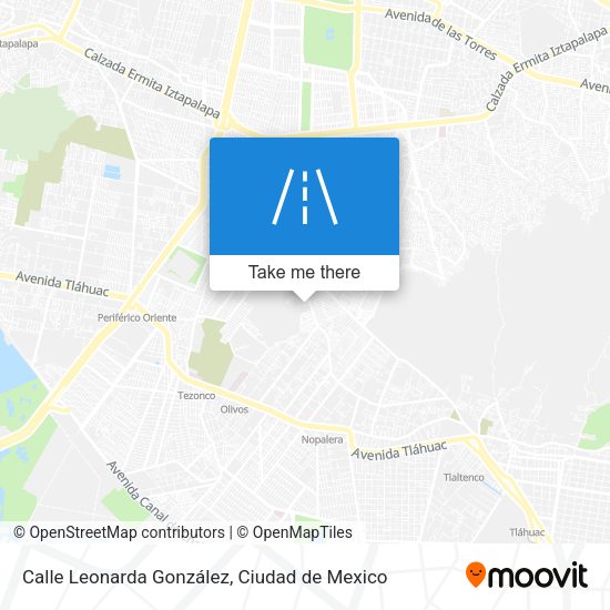 Mapa de Calle Leonarda González