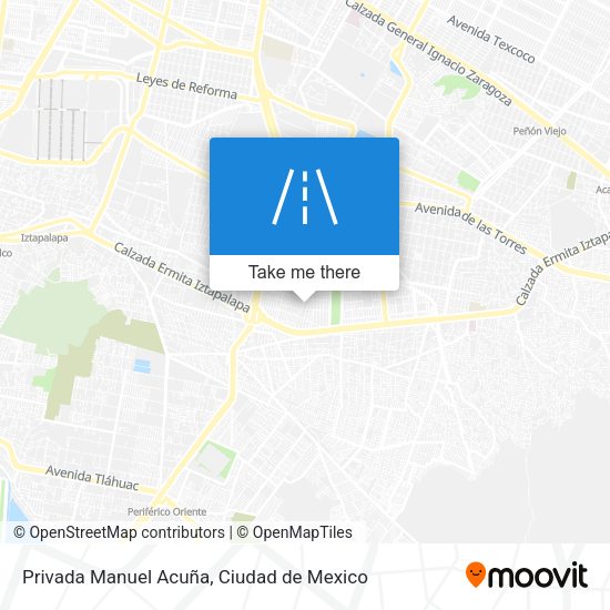 Mapa de Privada Manuel Acuña