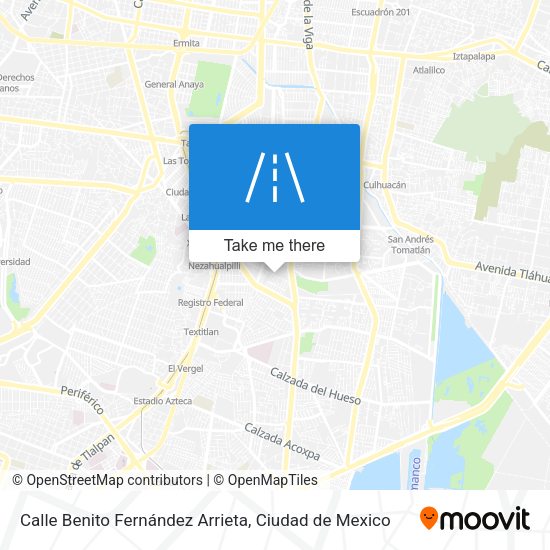 Mapa de Calle Benito Fernández Arrieta