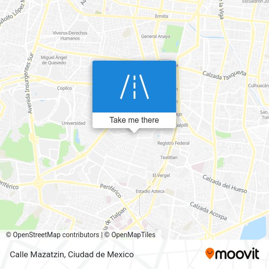 Calle Mazatzin map