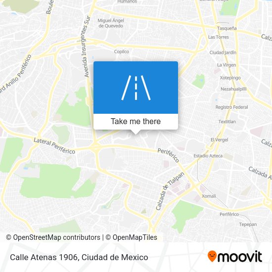 Calle Atenas 1906 map