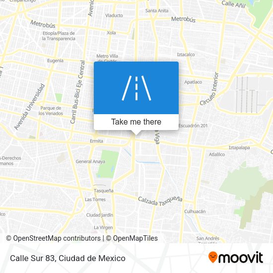 Mapa de Calle Sur 83