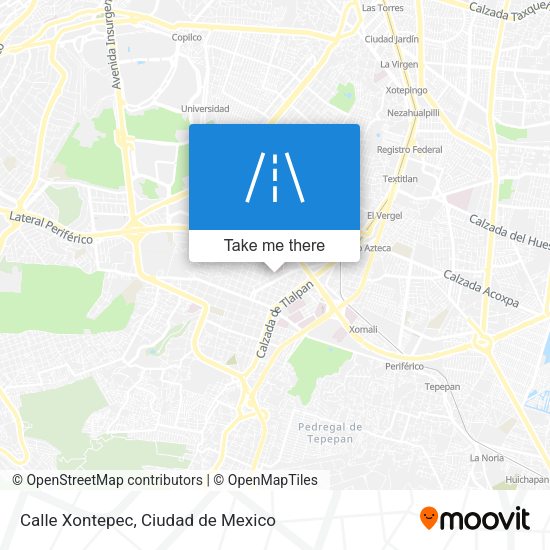 Calle Xontepec map