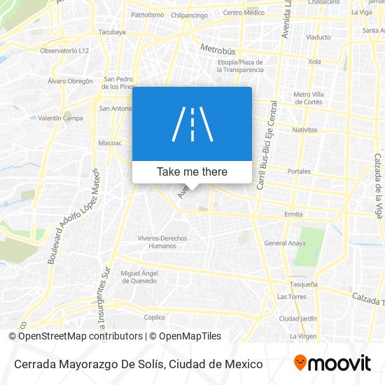 Cerrada Mayorazgo De Solís map