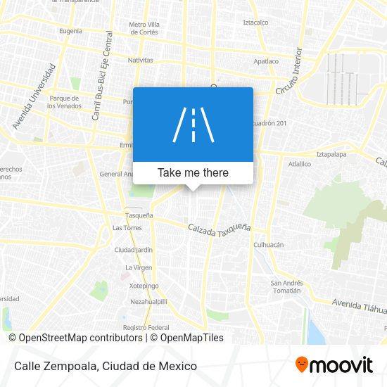 Mapa de Calle Zempoala