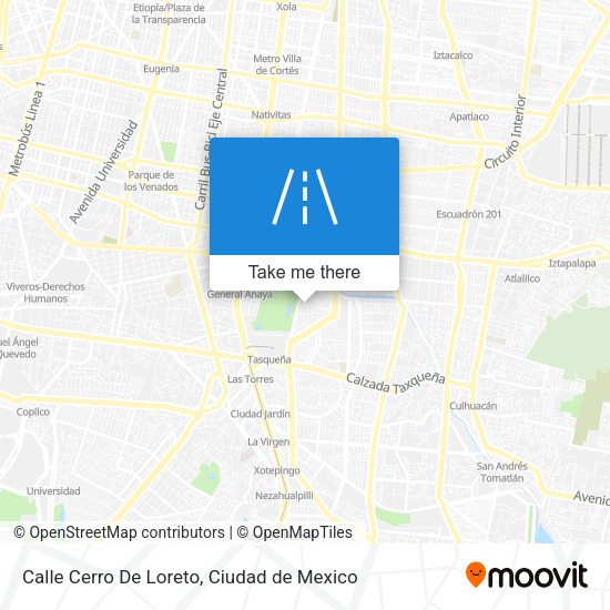 Mapa de Calle Cerro De Loreto