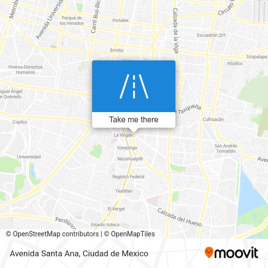 Mapa de Avenida Santa Ana