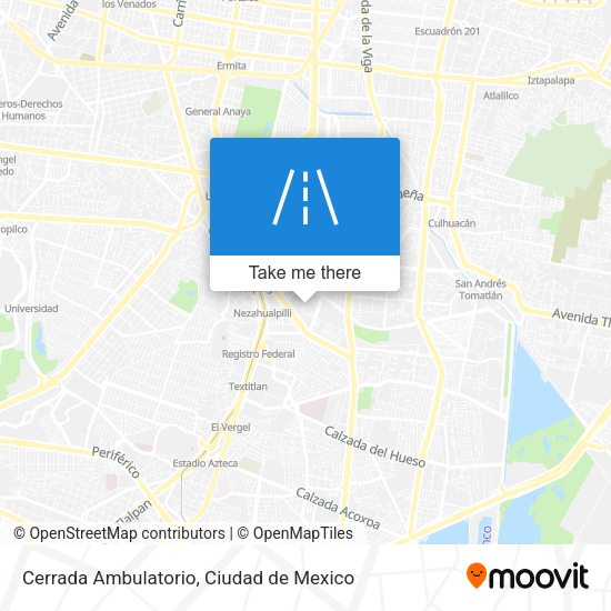Cerrada Ambulatorio map