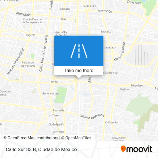 Calle Sur 83 B map