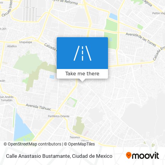 Calle Anastasio Bustamante map