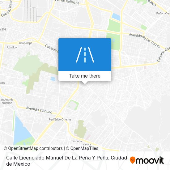 Calle Licenciado Manuel De La Peña Y Peña map