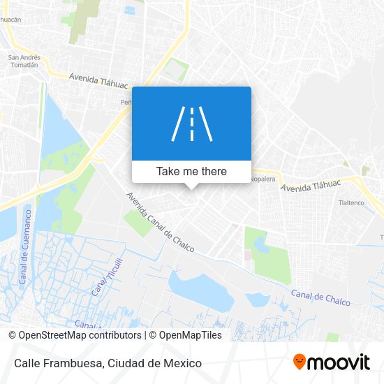 Mapa de Calle Frambuesa
