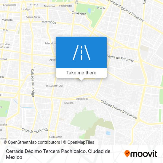 Cerrada Décimo Tercera Pachicalco map