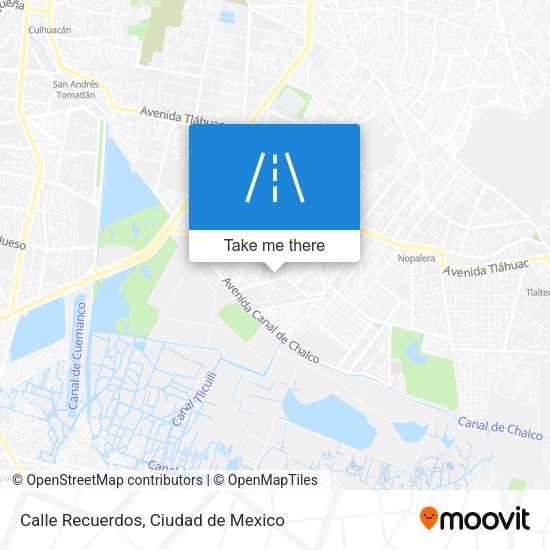 Mapa de Calle Recuerdos