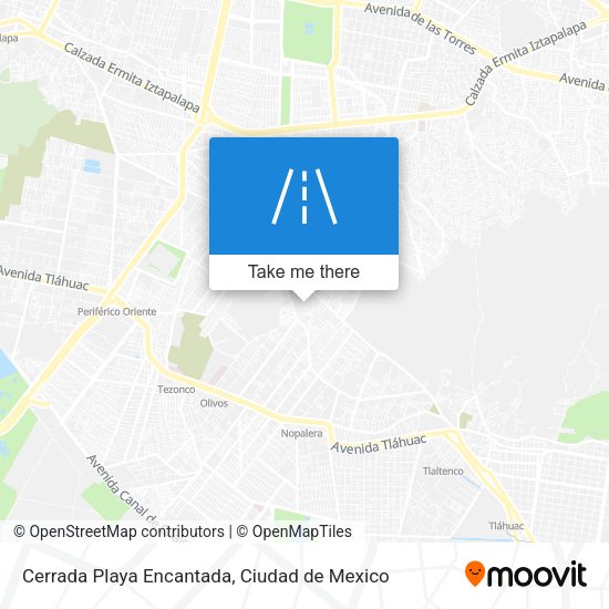 Cerrada Playa Encantada map