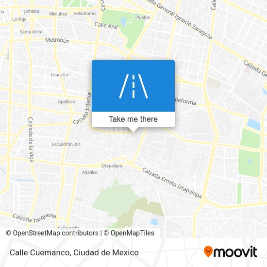 Mapa de Calle Cuemanco