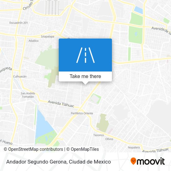 Andador Segundo Gerona map