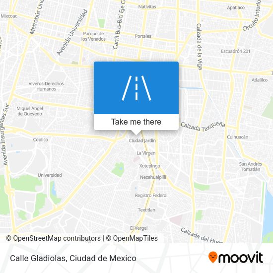 Mapa de Calle Gladiolas