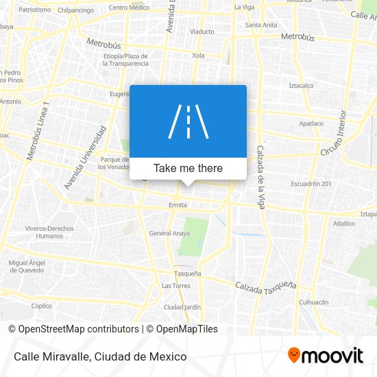 Mapa de Calle Miravalle