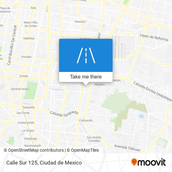 Mapa de Calle Sur 125