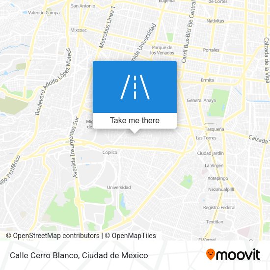 Mapa de Calle Cerro Blanco
