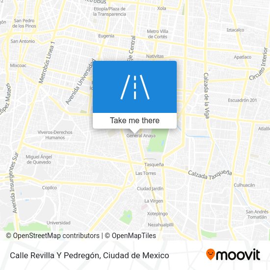 Calle Revilla Y Pedregón map